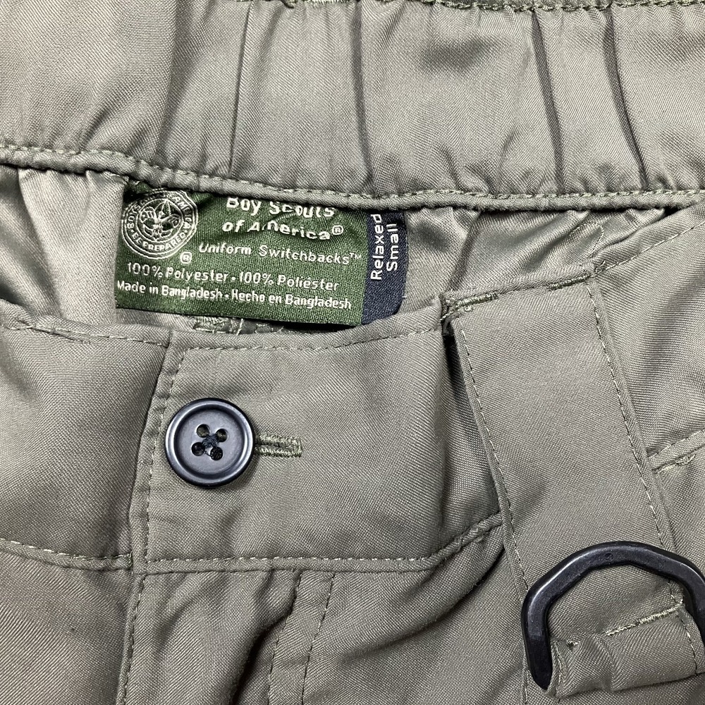 Boy Scouts‎ Of America Shorts Mens Small Green Cargo Uniform Switchbacks Relaxed - Picture 2 of 9